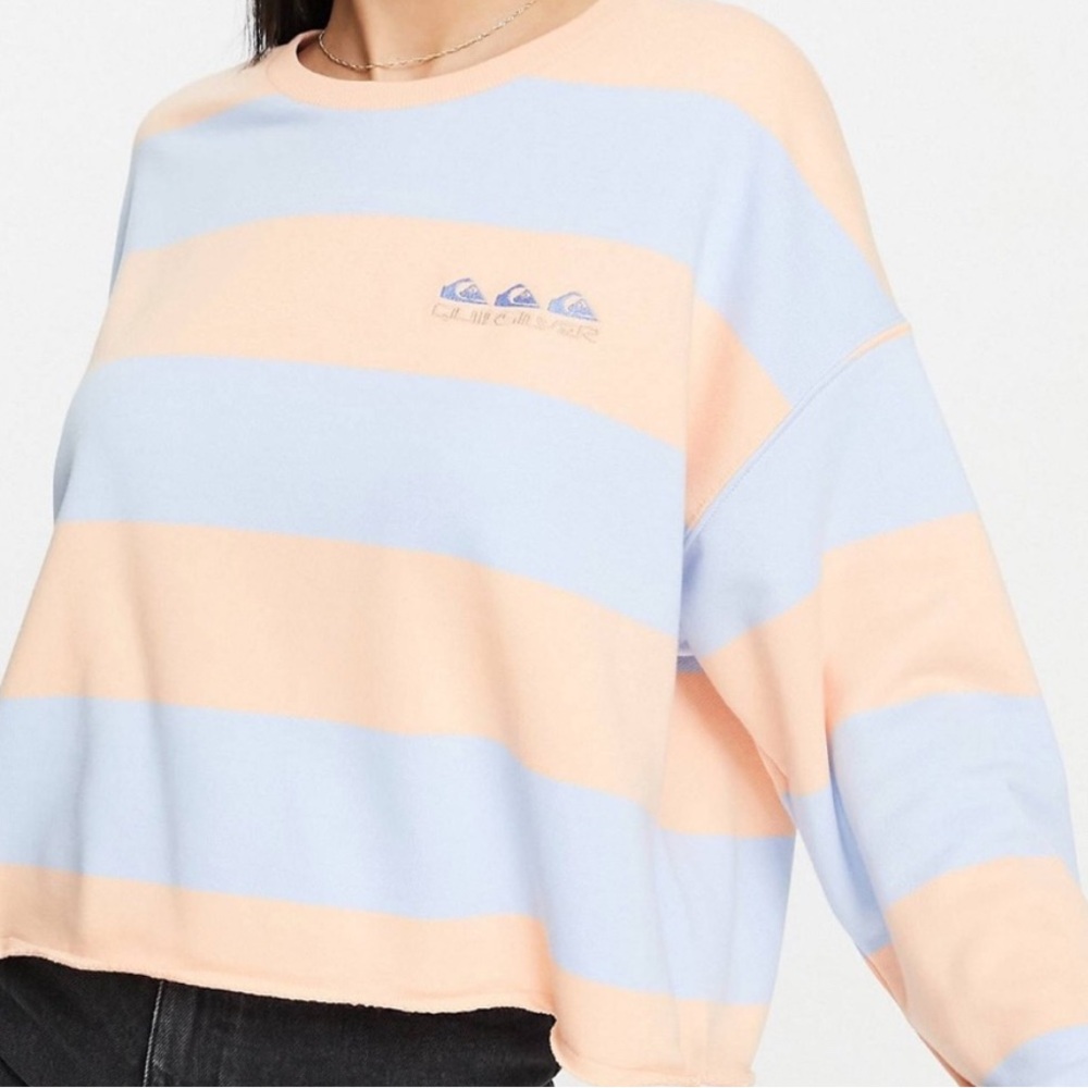 Quicksilver Striped Pastel Sweatshirt